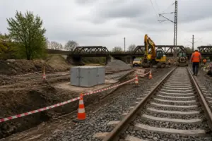 Proiectil din Al Doilea Război Mondial, găsit pe șantierul feroviar din Oradea
